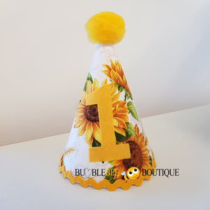Sunflowers party hat