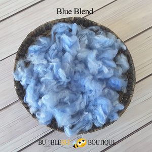 Blue blend hand-dyed fleece