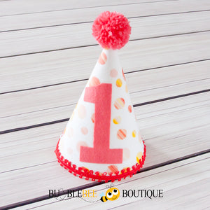 Sunset Spots girl's cake smash outfit party hat