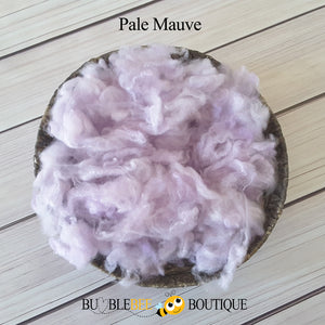 Pale mauve hand-dyed fleece